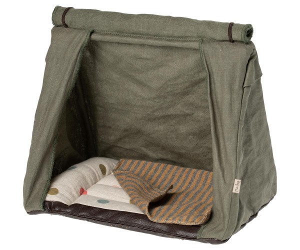 Maileg Happy Camper Zelt mit Decke, mouse