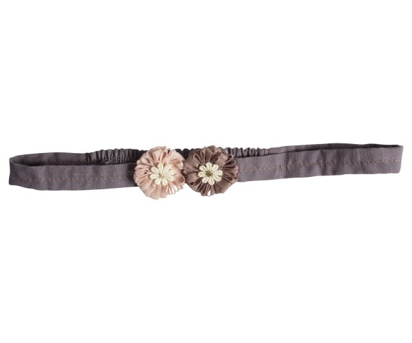 Maileg Hairband Flower rose and brown
