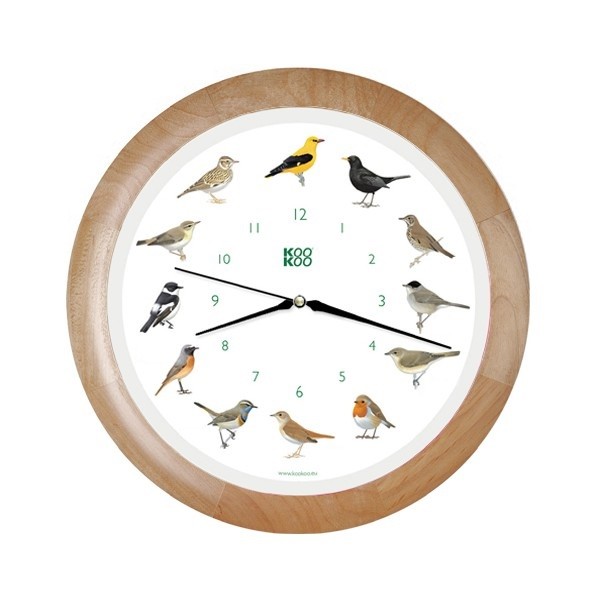 KooKoo Uhr Singvogel Holz