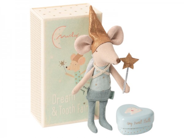 Maileg Tooth Fairy, Big Brother with metal heart