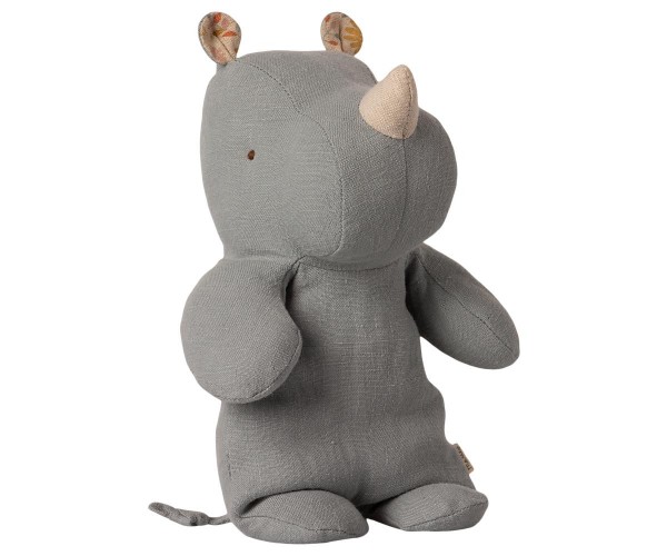 Maileg Safari Friends, small Rhino blue grey