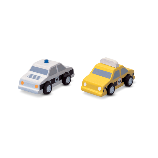 PlanToys - Taxi und Polizeiauto