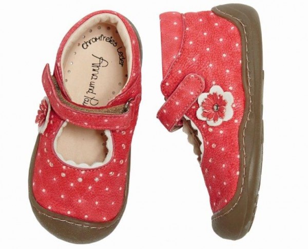 Anna und Paul Lauflernschuhe Lucy pink pünktchen